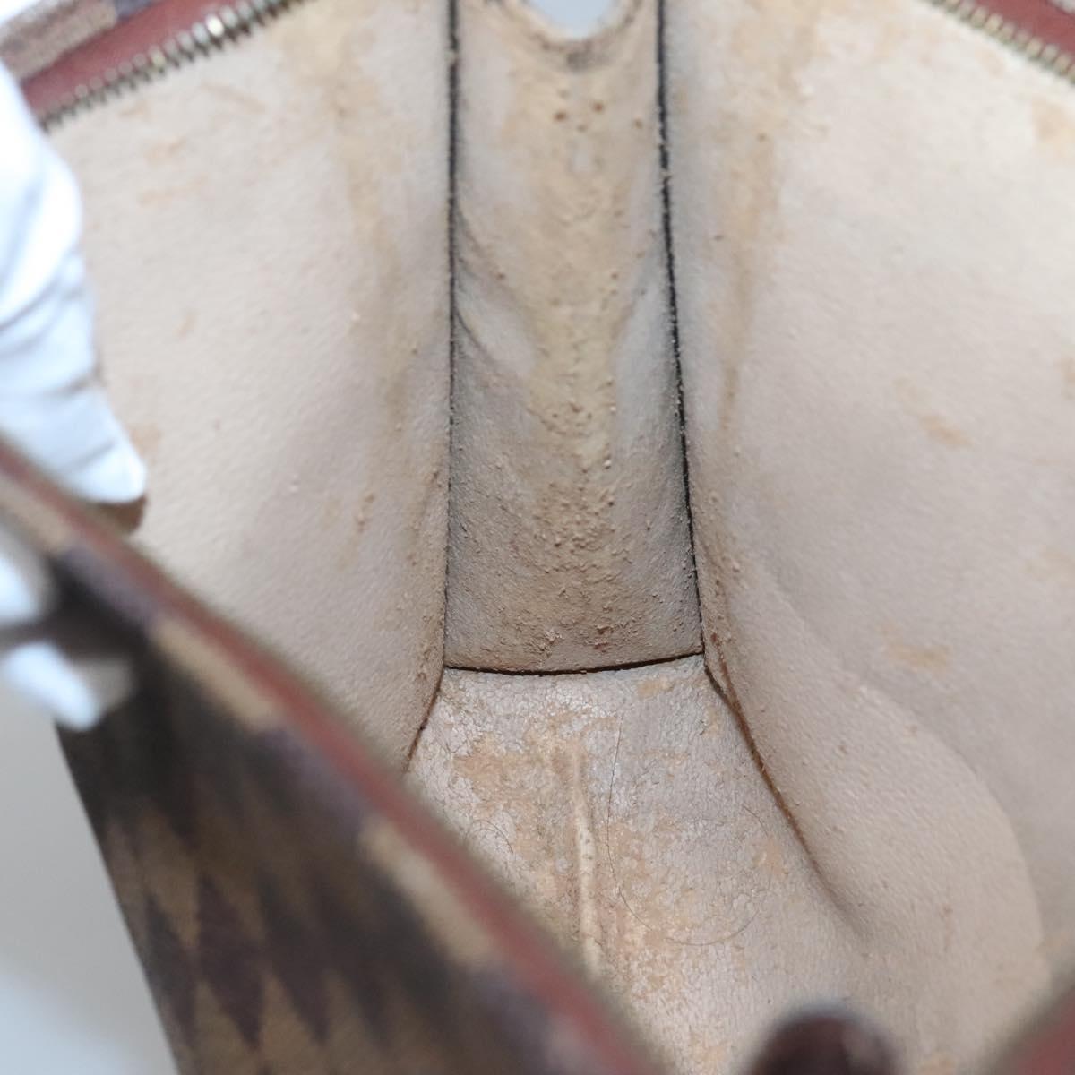 LOUIS VUITTON Damier Ebene Poche Toilette 26 Pouch N47543 LV Auth 119346