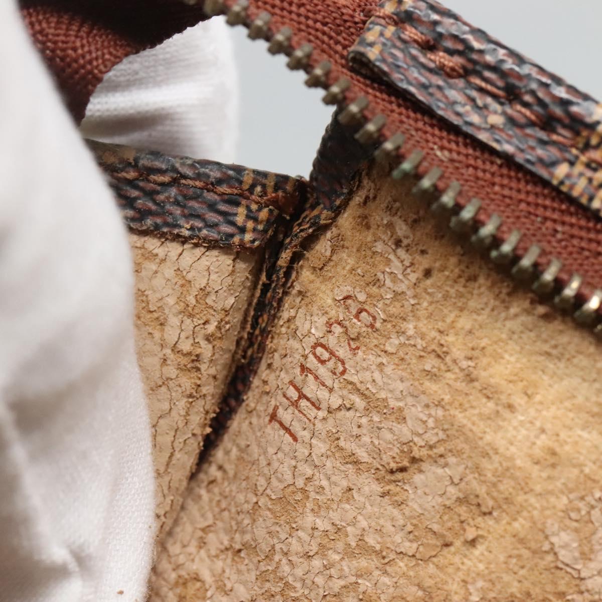 LOUIS VUITTON Damier Ebene Poche Toilette 26 Pouch N47543 LV Auth 119346