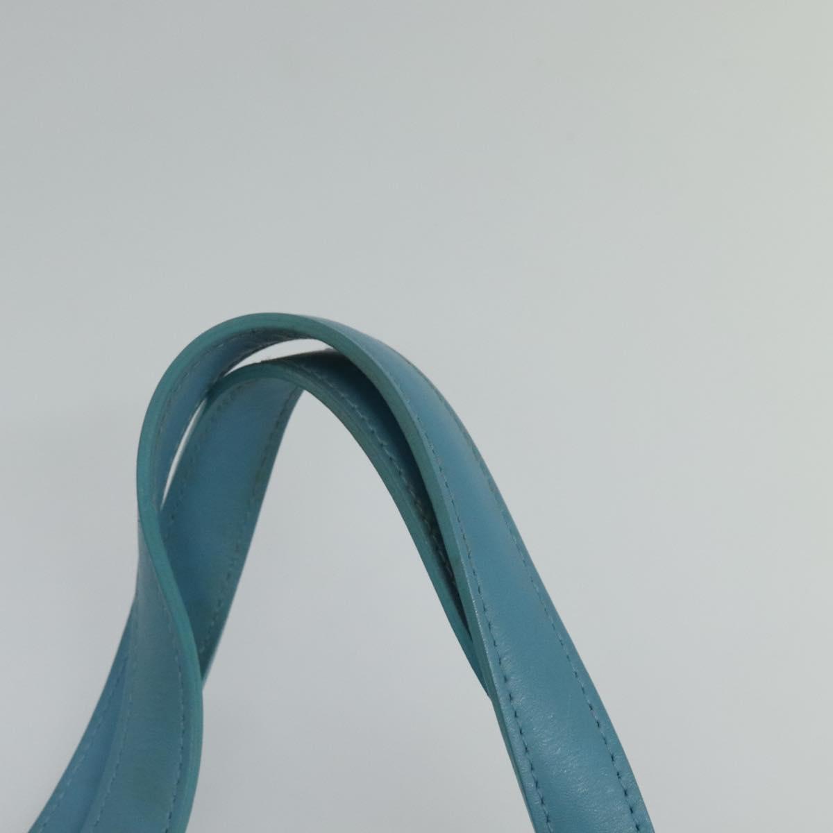 CHANEL New Travel line Tote Bag Nylon Light Blue CC Auth 119372