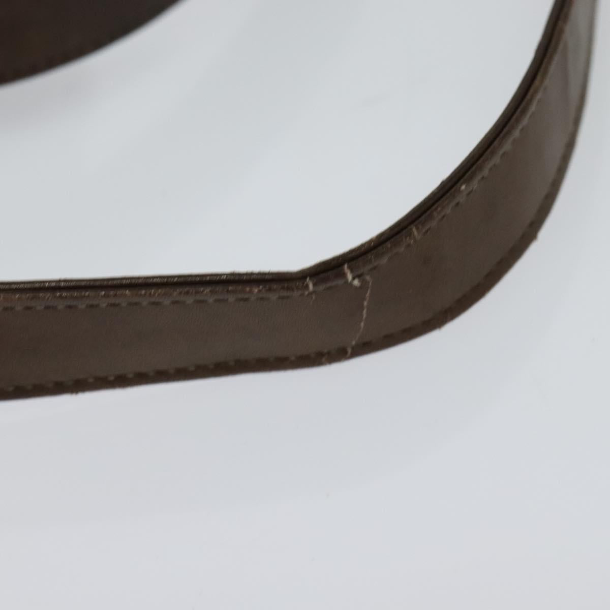 Christian Dior Trotter Canvas Shoulder Bag Brown Auth 119375