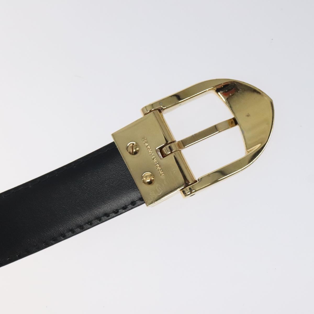 LOUIS VUITTON Epi Ceinture Classic Belt 33.5"" Black LV Auth 119423