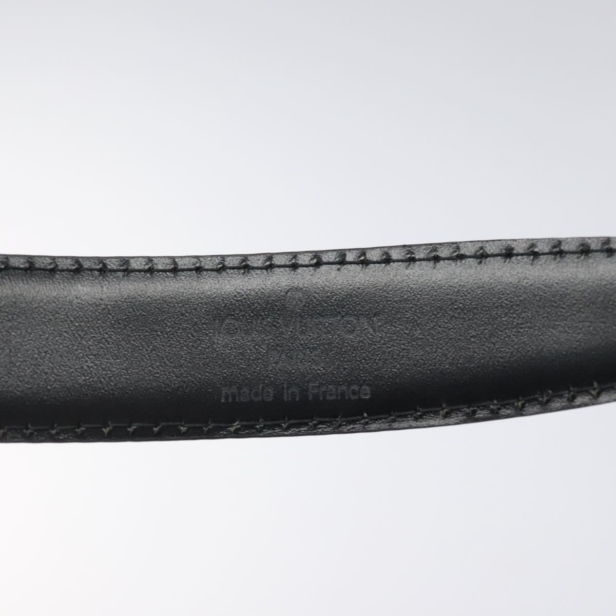 LOUIS VUITTON Epi Ceinture Classic Belt 33.5"" Black LV Auth 119423