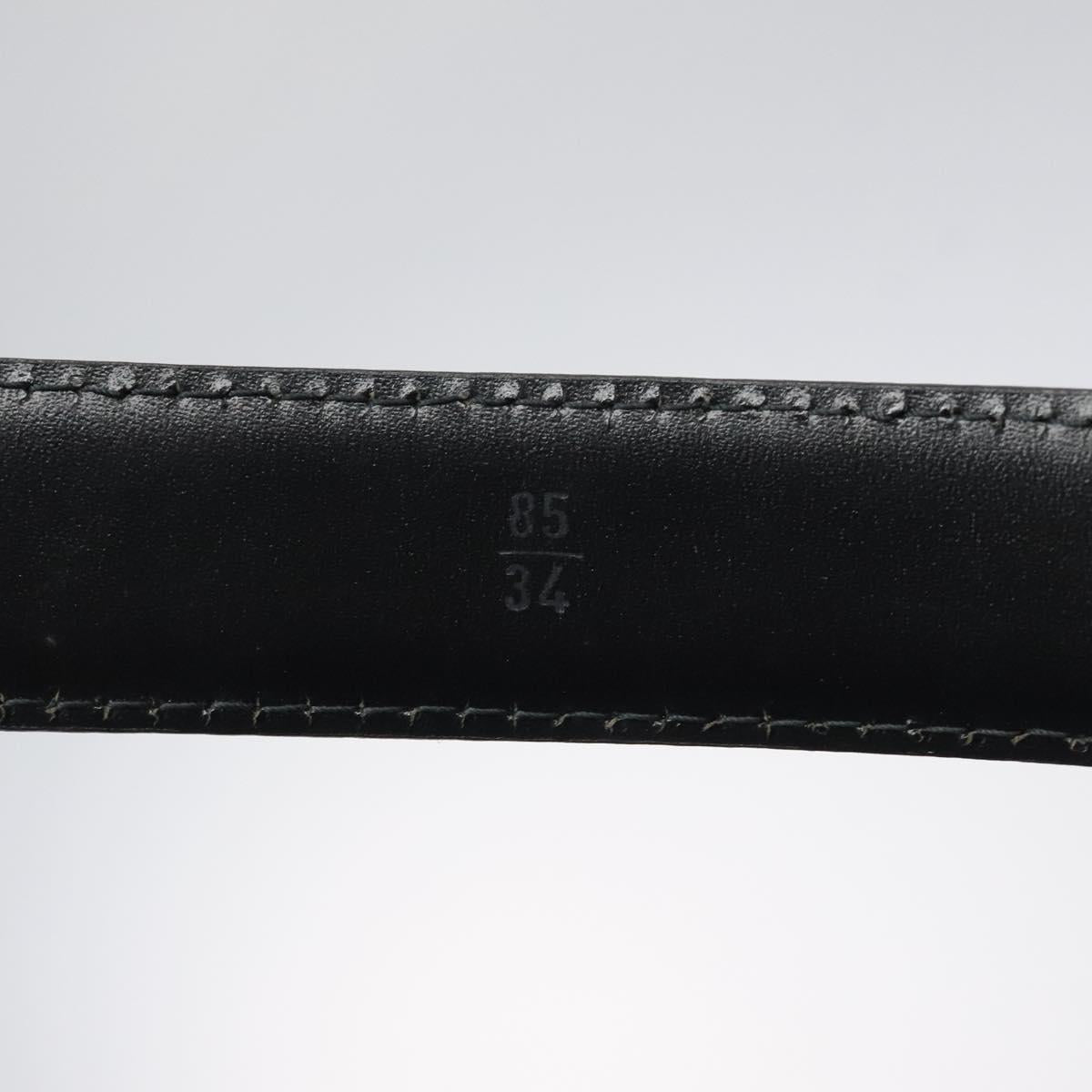LOUIS VUITTON Epi Ceinture Classic Belt 33.5"" Black LV Auth 119423