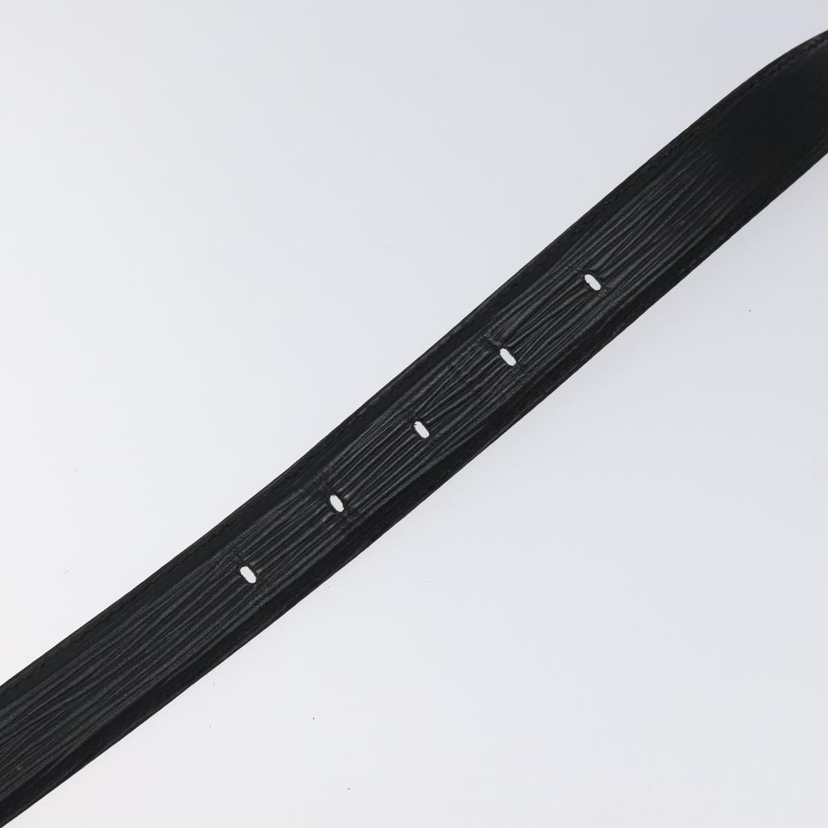 LOUIS VUITTON Epi Ceinture Classic Belt 33.5"" Black LV Auth 119423