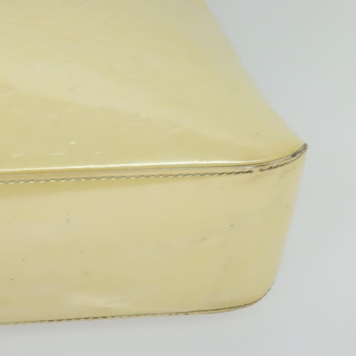 LOUIS VUITTON Monogram Vernis Brentwood Shoulder Bag Perle M91512 LV Auth 119439