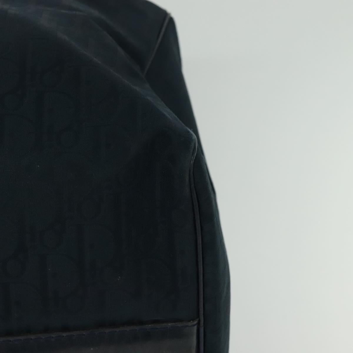 Christian Dior Trotter Canvas Boston Bag Navy Auth 119447