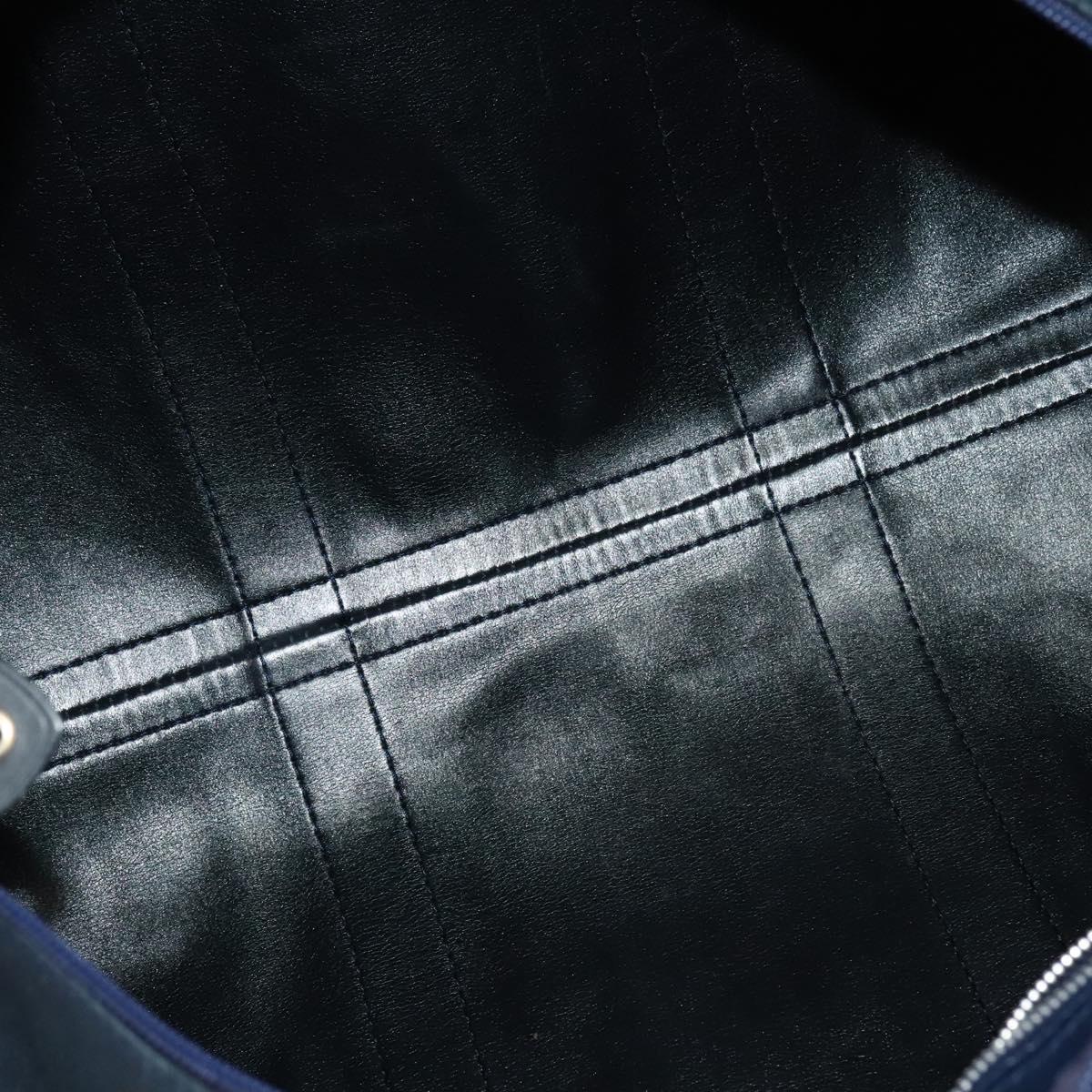 Christian Dior Trotter Canvas Boston Bag Navy Auth 119447