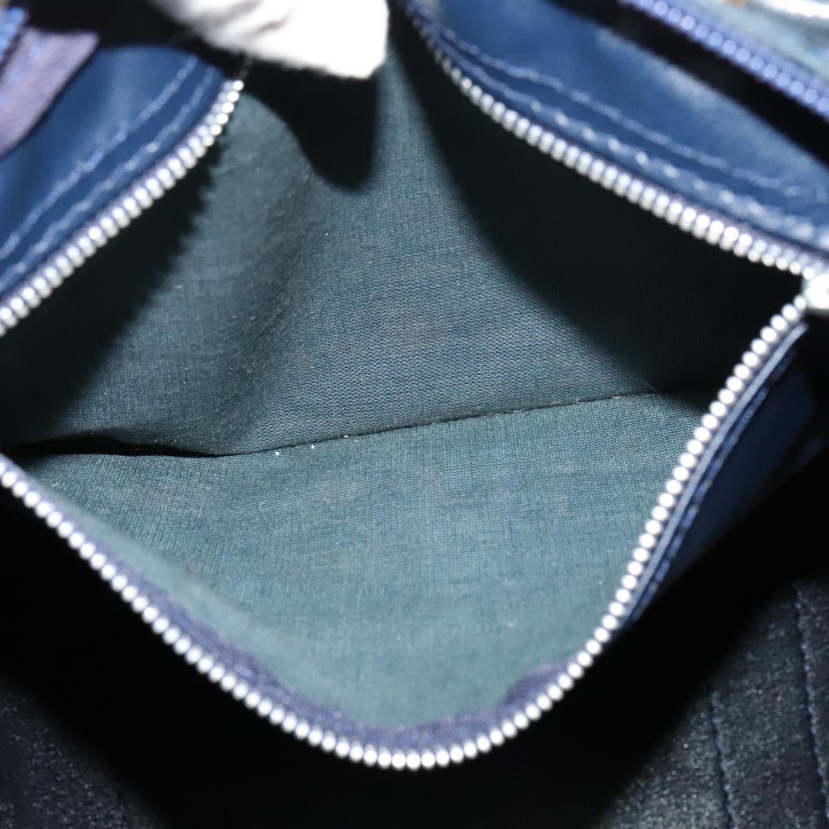 Christian Dior Trotter Canvas Boston Bag Navy Auth 119447