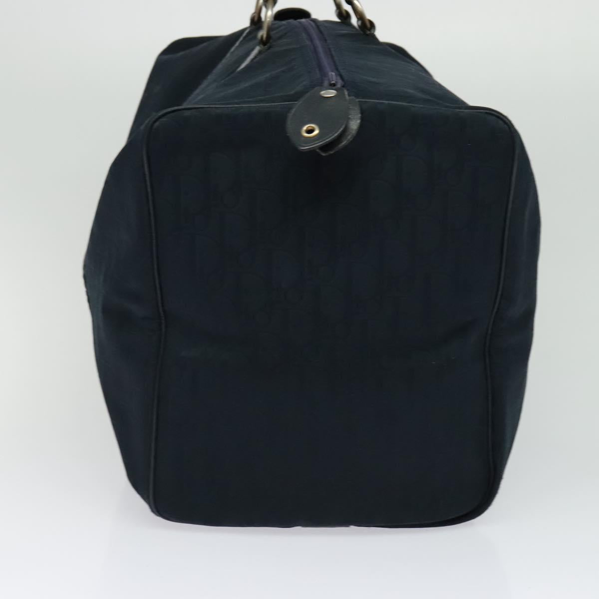 Christian Dior Trotter Canvas Boston Bag Navy Auth 119447