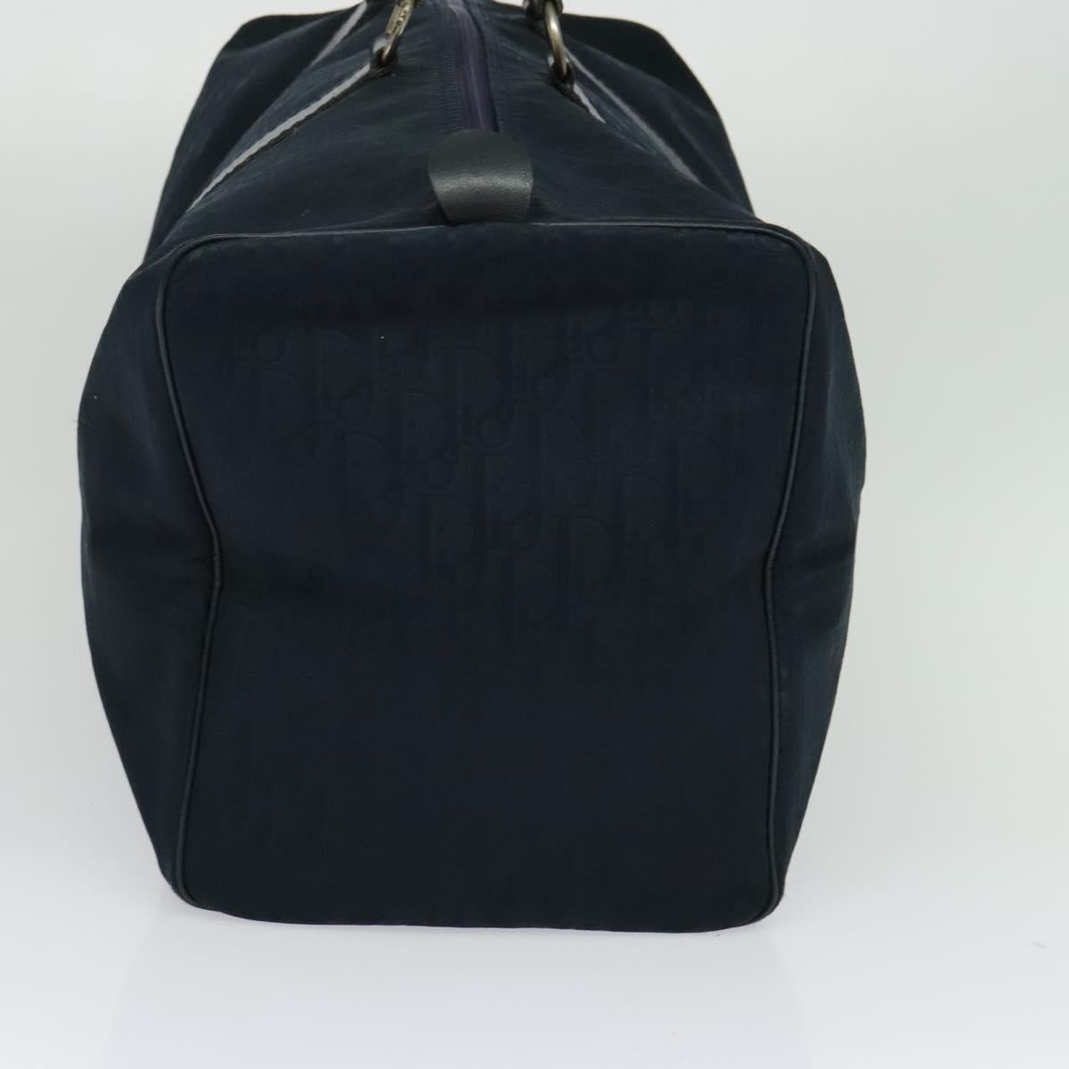 Christian Dior Trotter Canvas Boston Bag Navy Auth 119447