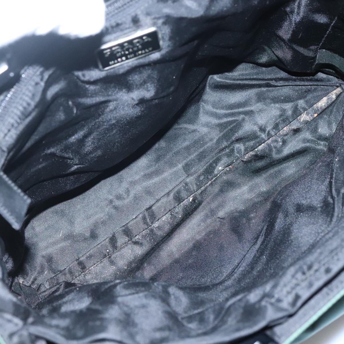 PRADA Hand Bag Nylon Khaki Auth 119457