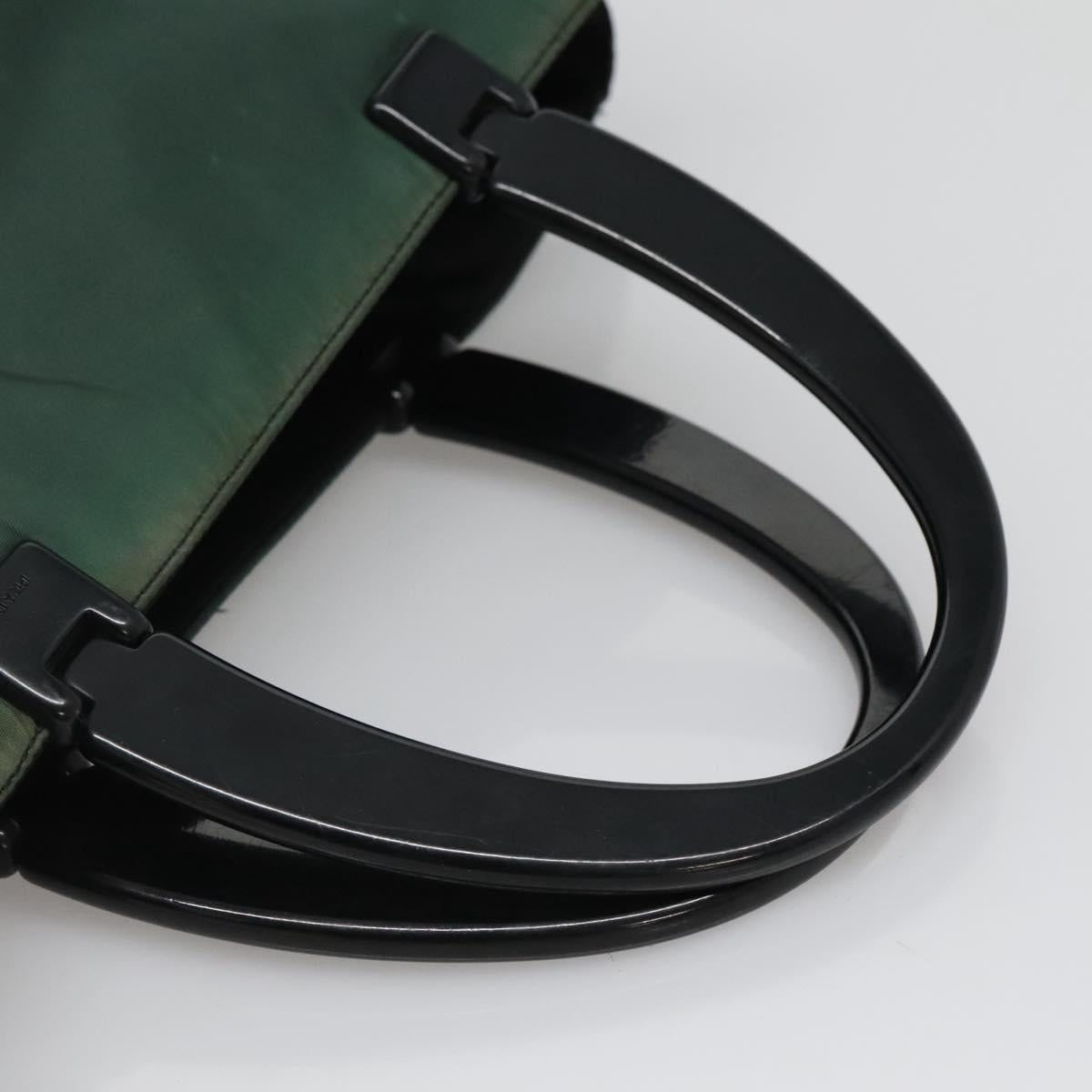 PRADA Hand Bag Nylon Khaki Auth 119457