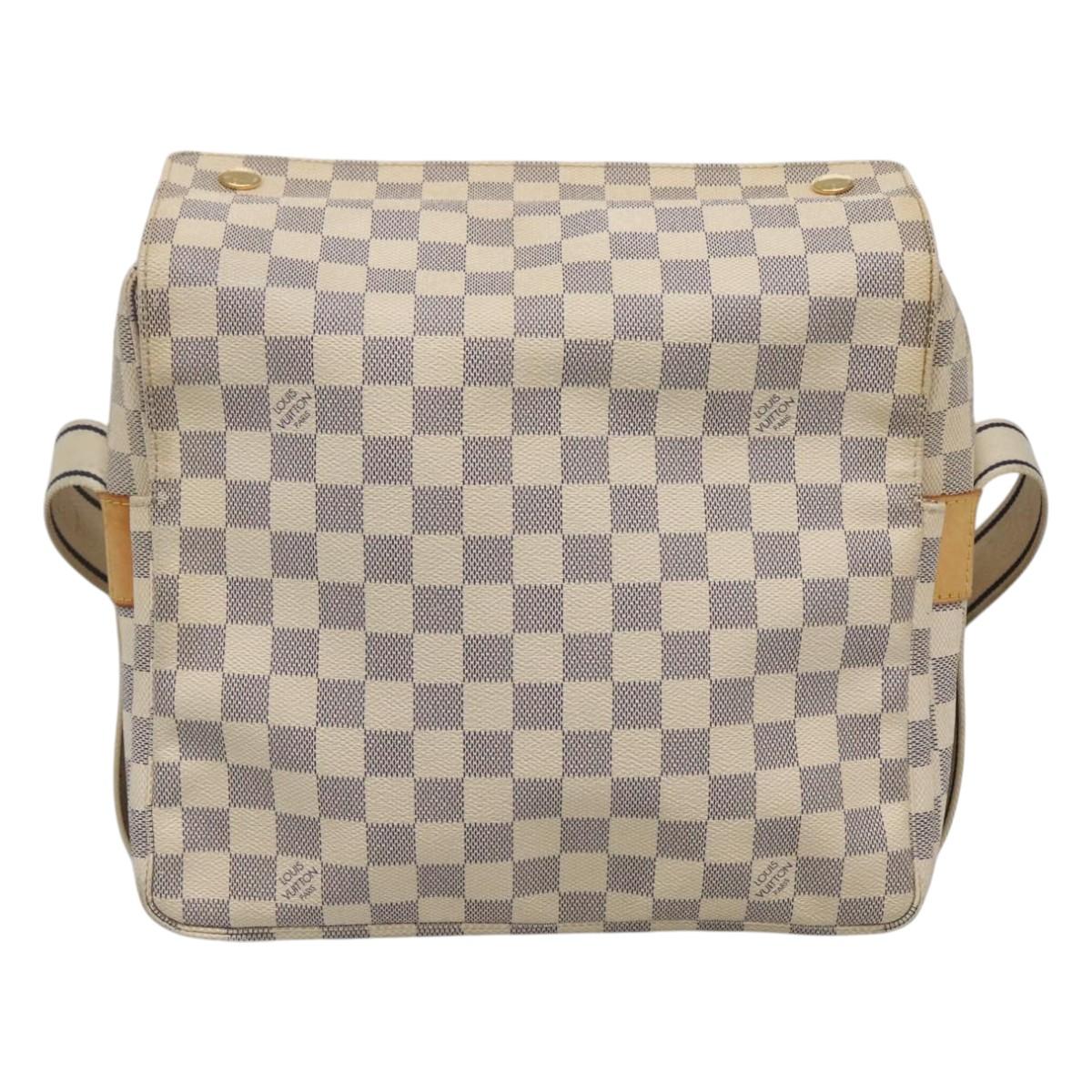 LOUIS VUITTON Damier Azur Naviglio Shoulder Bag N51189 LV Auth 119481