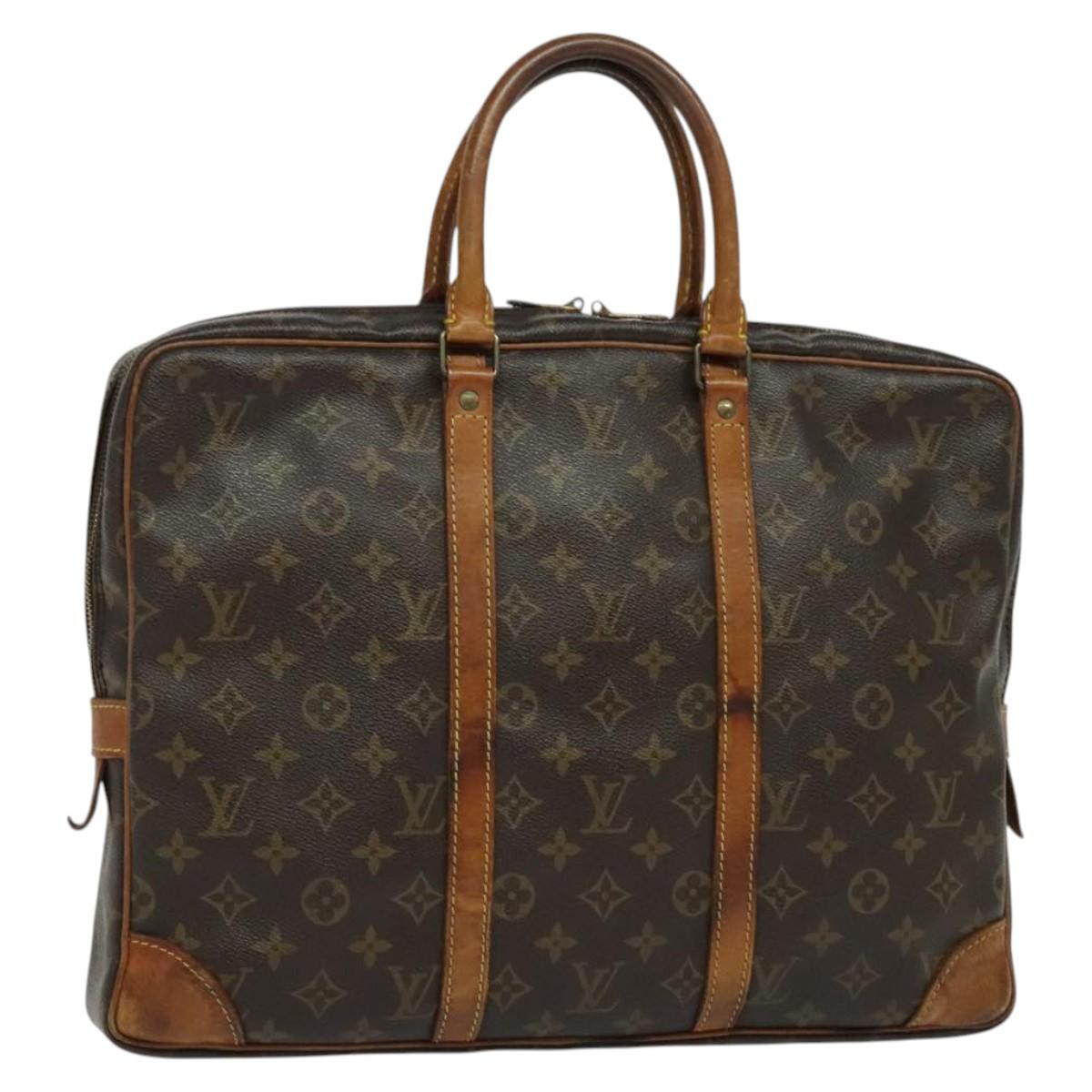 LOUIS VUITTON Monogram Porte Documents Voyage Business Bag M52005 LV Auth 119502