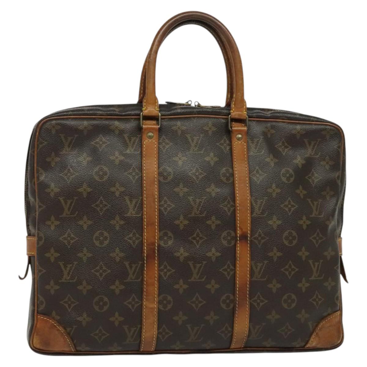 LOUIS VUITTON Monogram Porte Documents Voyage Business Bag M52005 LV Auth 119502