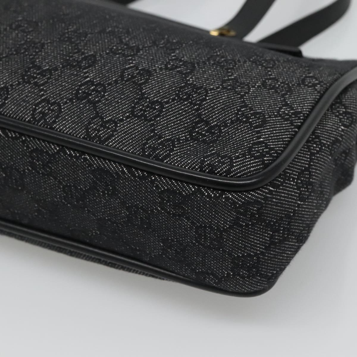 GUCCI GG Canvas Tote Bag Black Auth 119535