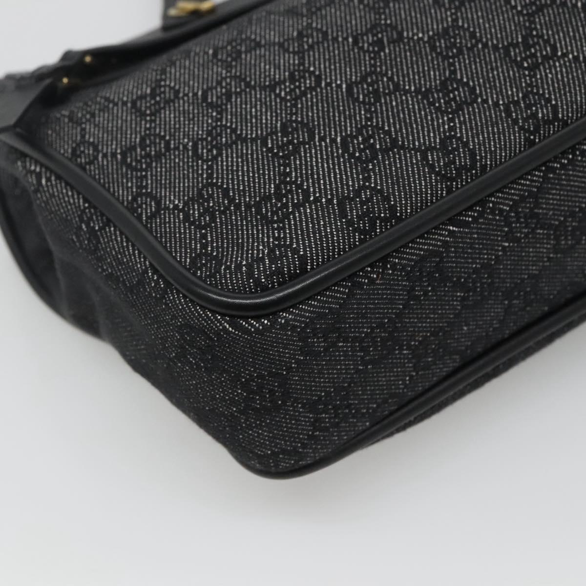 GUCCI GG Canvas Tote Bag Black Auth 119535