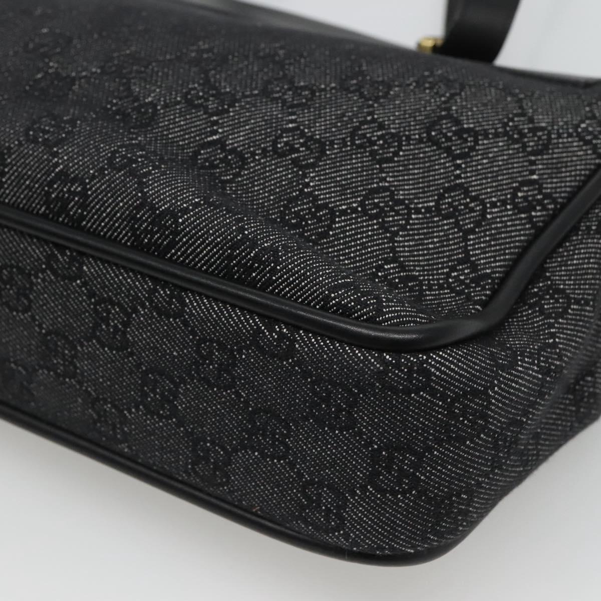 GUCCI GG Canvas Tote Bag Black Auth 119535