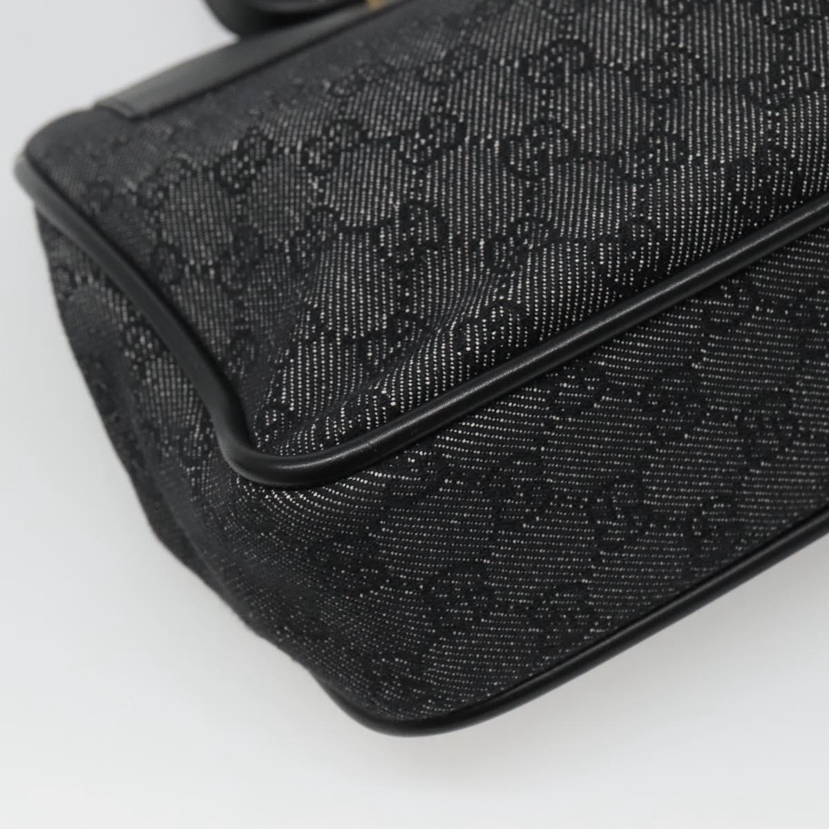 GUCCI GG Canvas Tote Bag Black Auth 119535