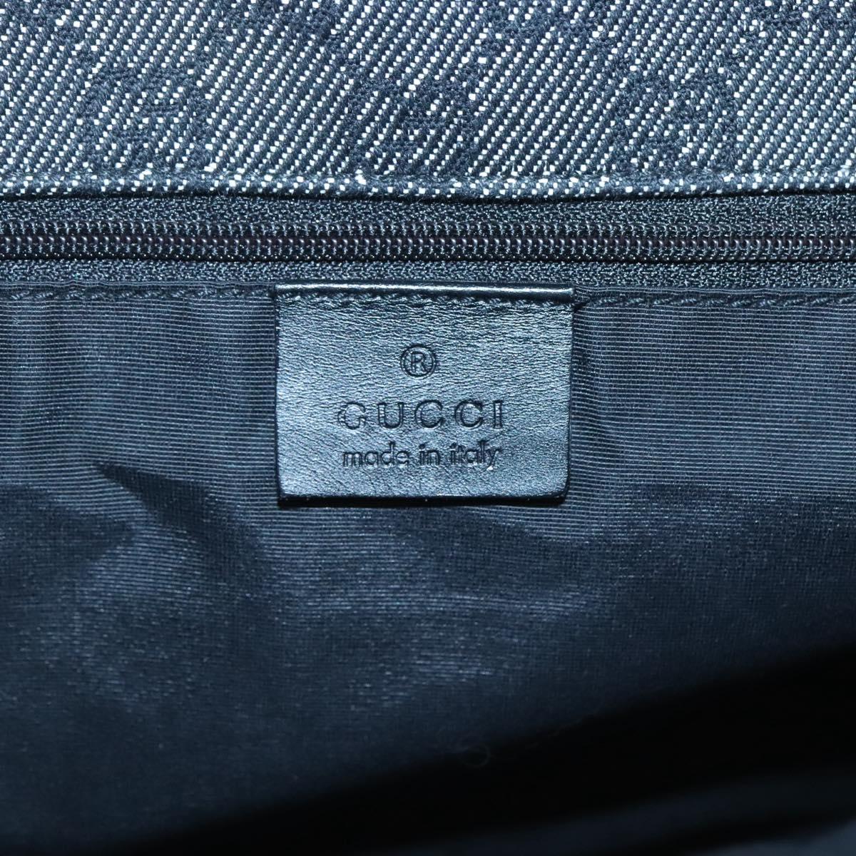 GUCCI GG Canvas Tote Bag Black Auth 119535