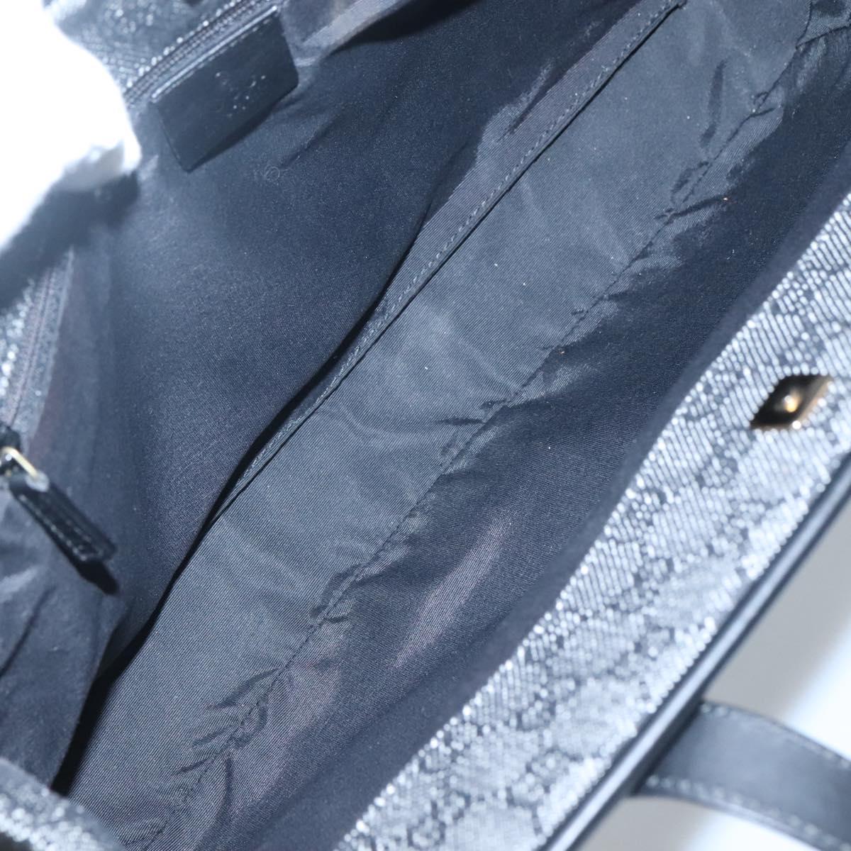 GUCCI GG Canvas Tote Bag Black Auth 119535