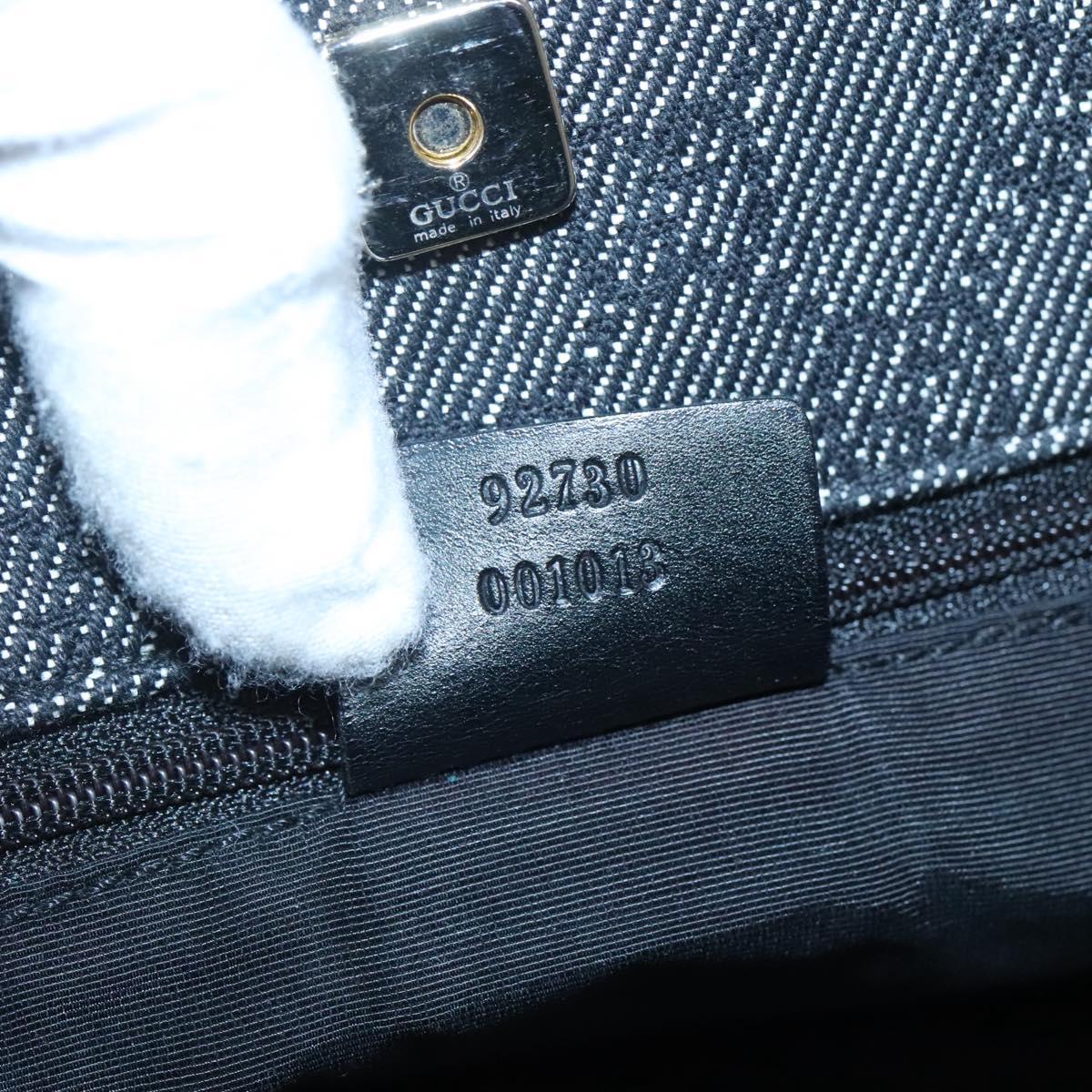 GUCCI GG Canvas Tote Bag Black Auth 119535