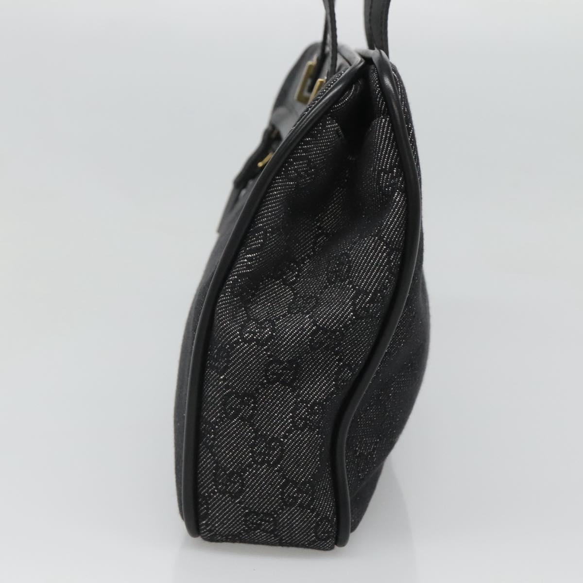 GUCCI GG Canvas Tote Bag Black Auth 119535