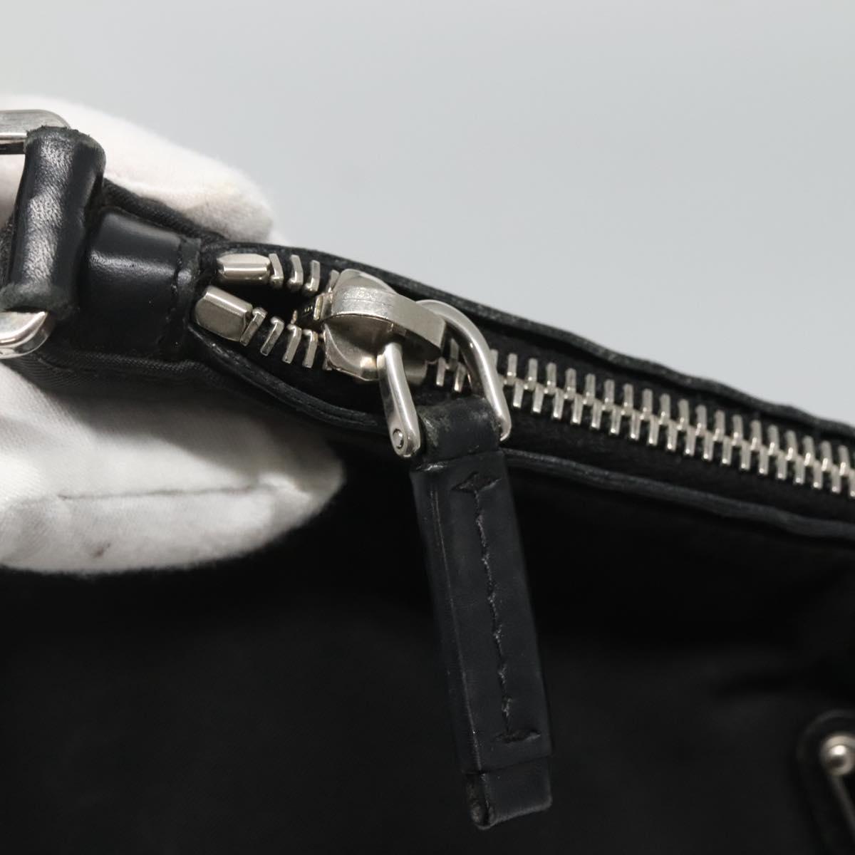 PRADA Shoulder Bag Nylon Black Auth 119572