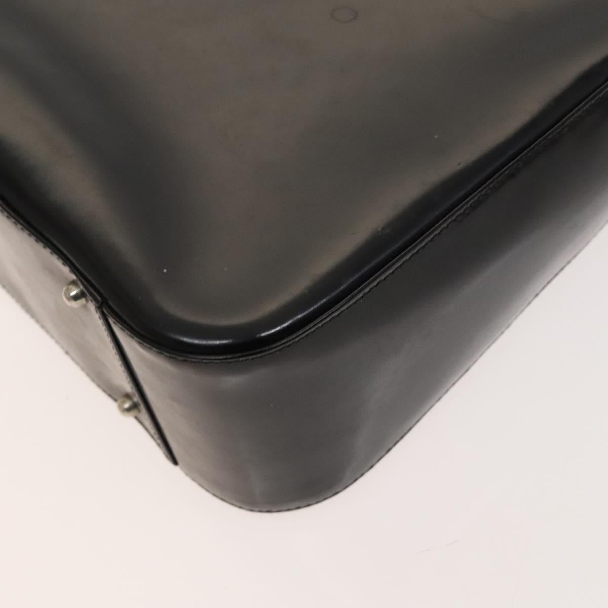 GUCCI Hand Bag Patent leather 2way Black Silver 000 1013 0504 Auth 119640
