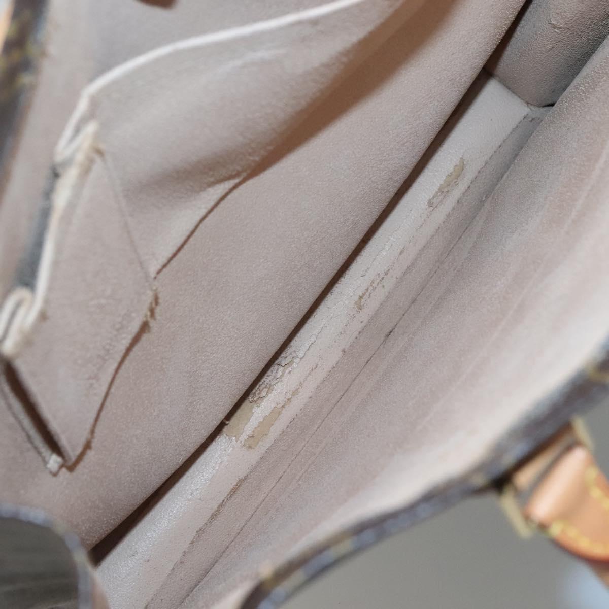 LOUIS VUITTON Monogram Sac Plat Hand Bag M51140 LV Auth 119655