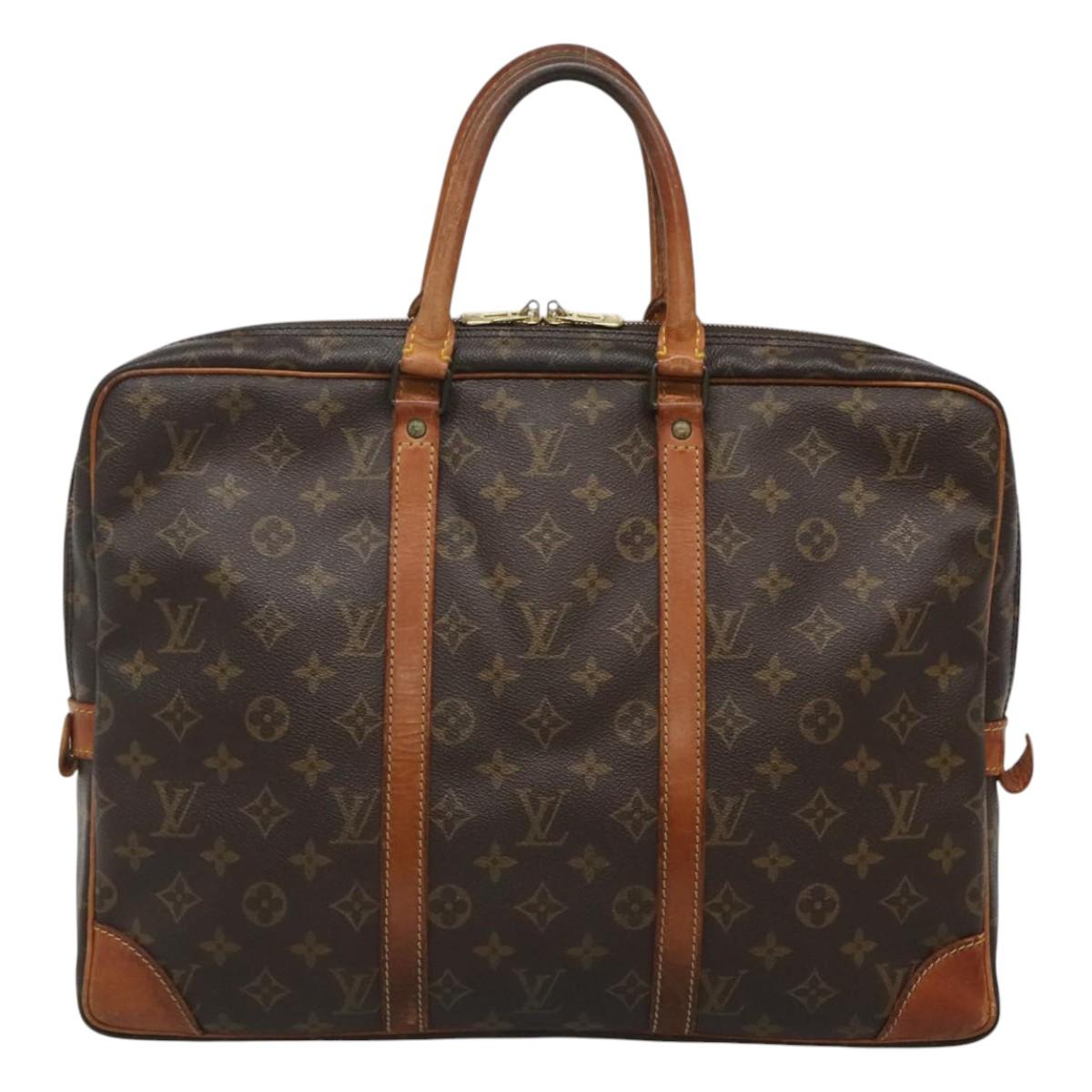 LOUIS VUITTON Monogram Porte Documents Voyage Business Bag M52005 LV Auth 119665
