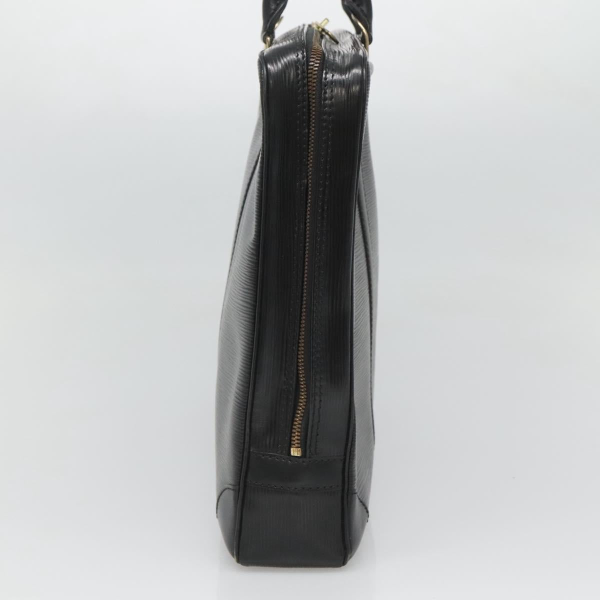 LOUIS VUITTON Epi Porte Documents Voyage Business Bag Black M54472 Auth 119666