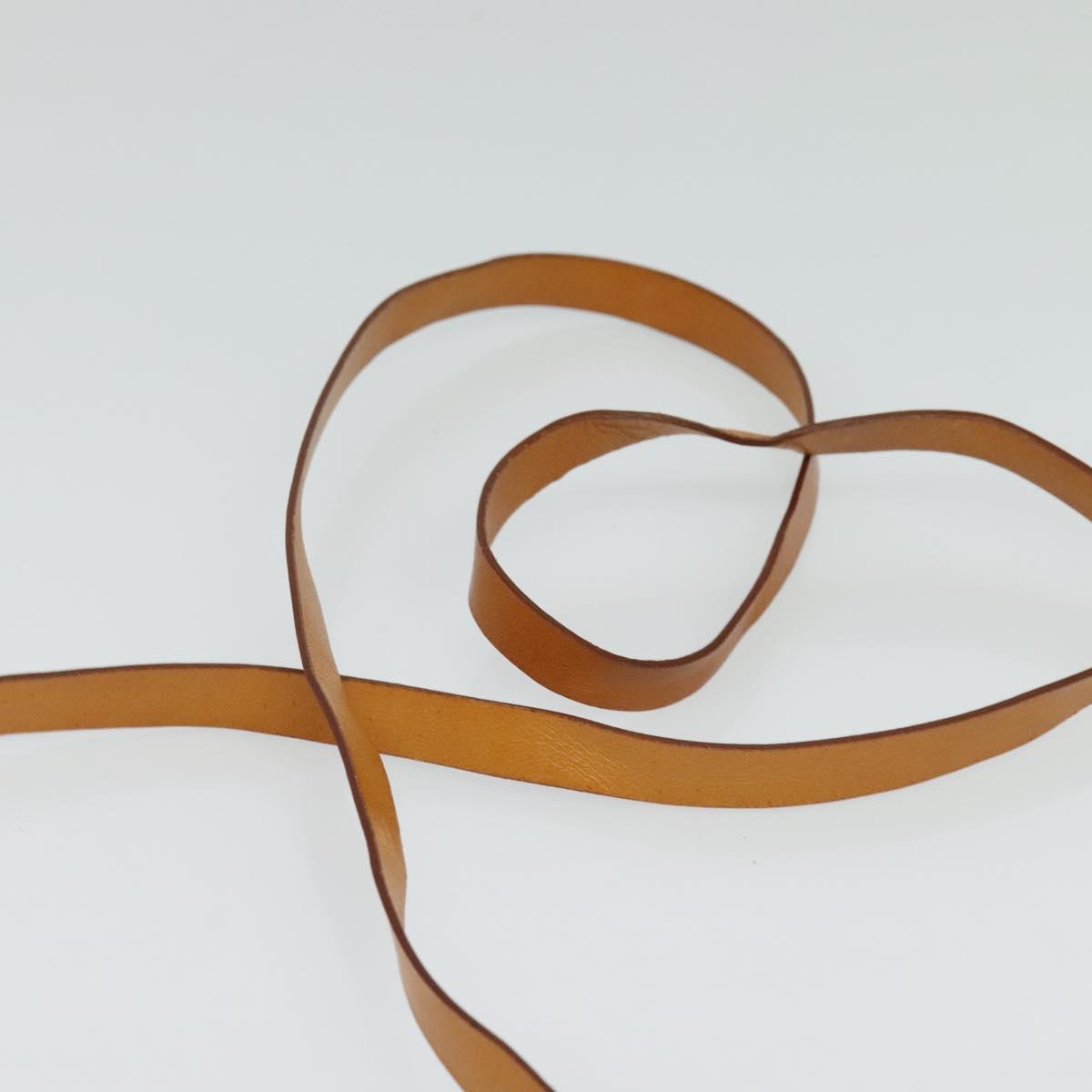 CELINE C Macadam Canvas Shoulder Bag Leather Brown gold Auth 119706