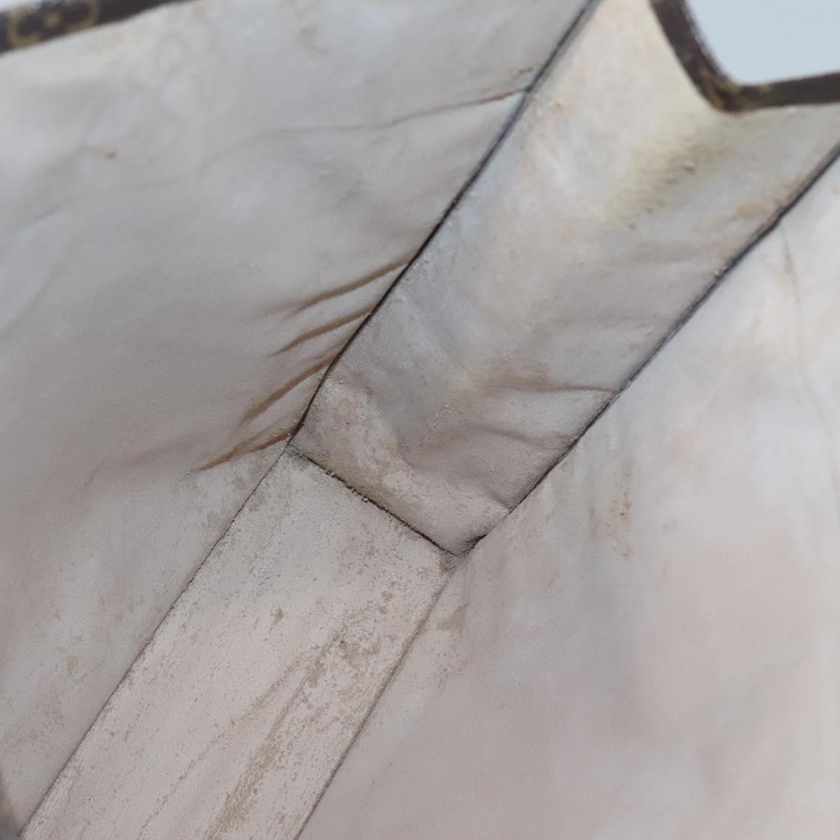 LOUIS VUITTON Monogram Sac Plat Hand Bag M51140 LV Auth 119745