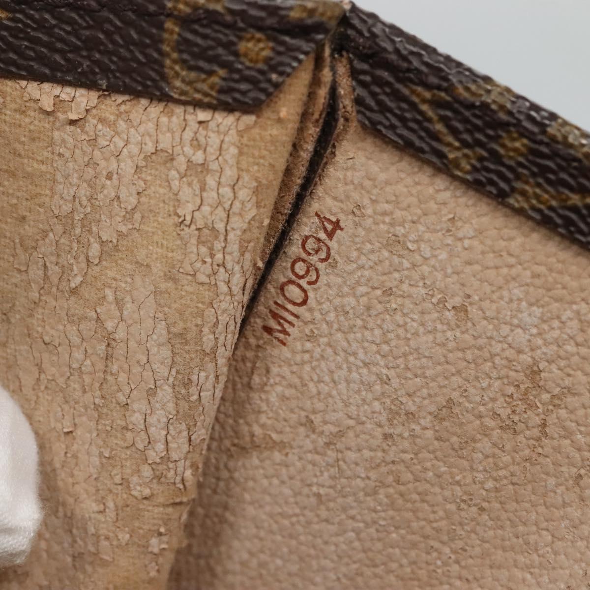 LOUIS VUITTON Monogram Sac Plat Hand Bag M51140 LV Auth 119745