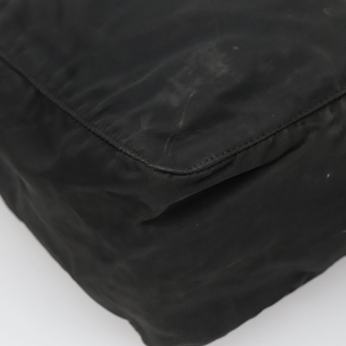 PRADA Hand Bag Nylon Black Auth 119749