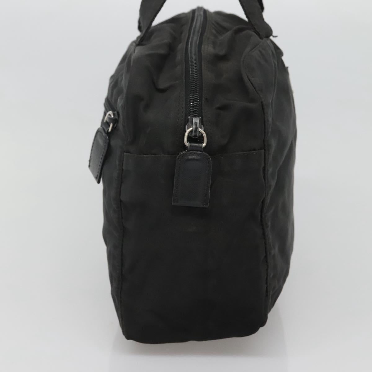 PRADA Hand Bag Nylon Black Auth 119749