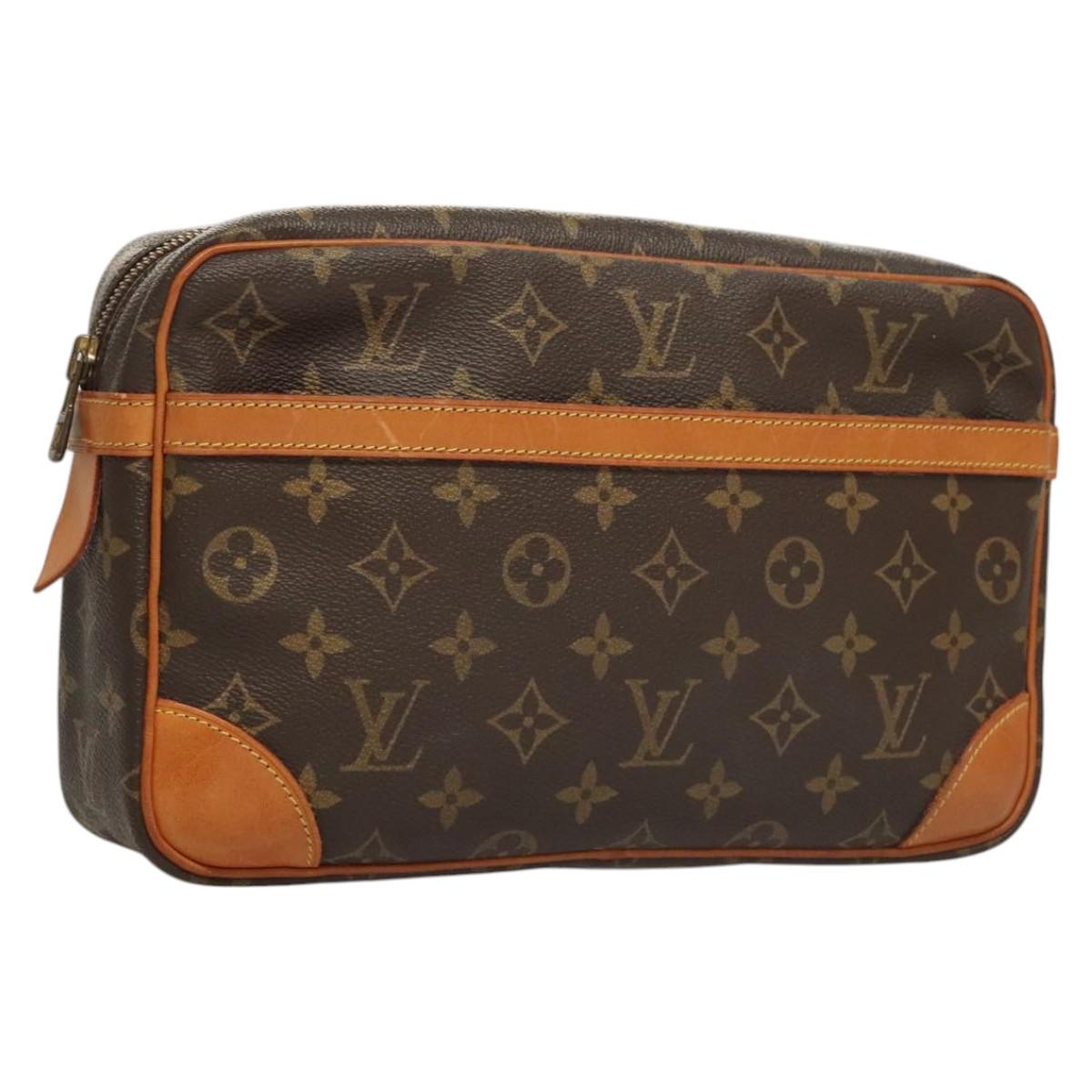 LOUIS VUITTON Monogram Compiegne 28 Clutch Bag M51845 LV Auth 119755