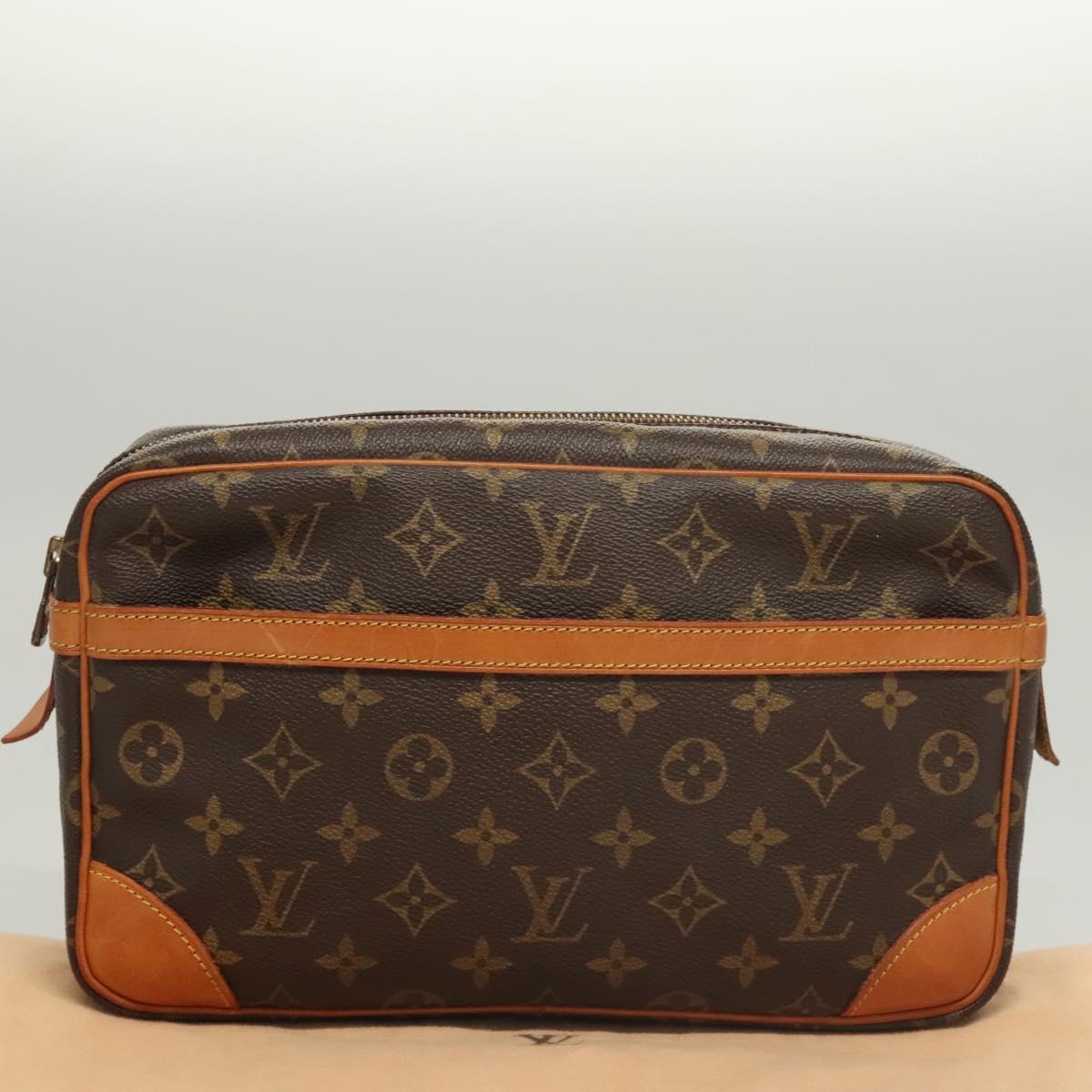LOUIS VUITTON Monogram Compiegne 28 Clutch Bag M51845 LV Auth 119755