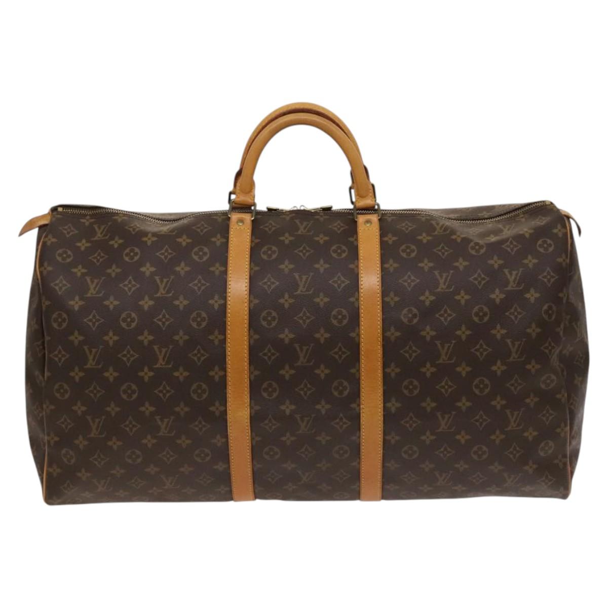 LOUIS VUITTON Monogram Keepall 60 Boston Bag M41422 LV Auth 119778
