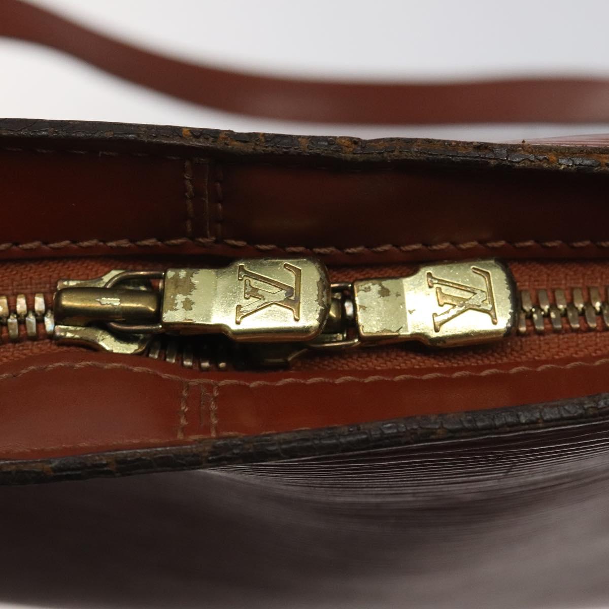 LOUIS VUITTON Epi Lussac Shoulder Bag Brown M52283 LV Auth 119810