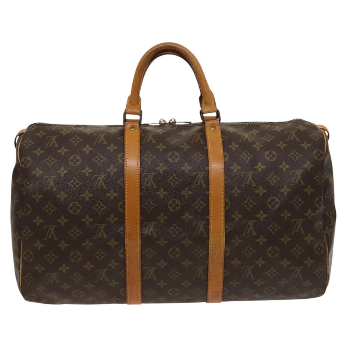 LOUIS VUITTON Monogram Keepall 50 Boston Bag M41426 LV Auth 119818