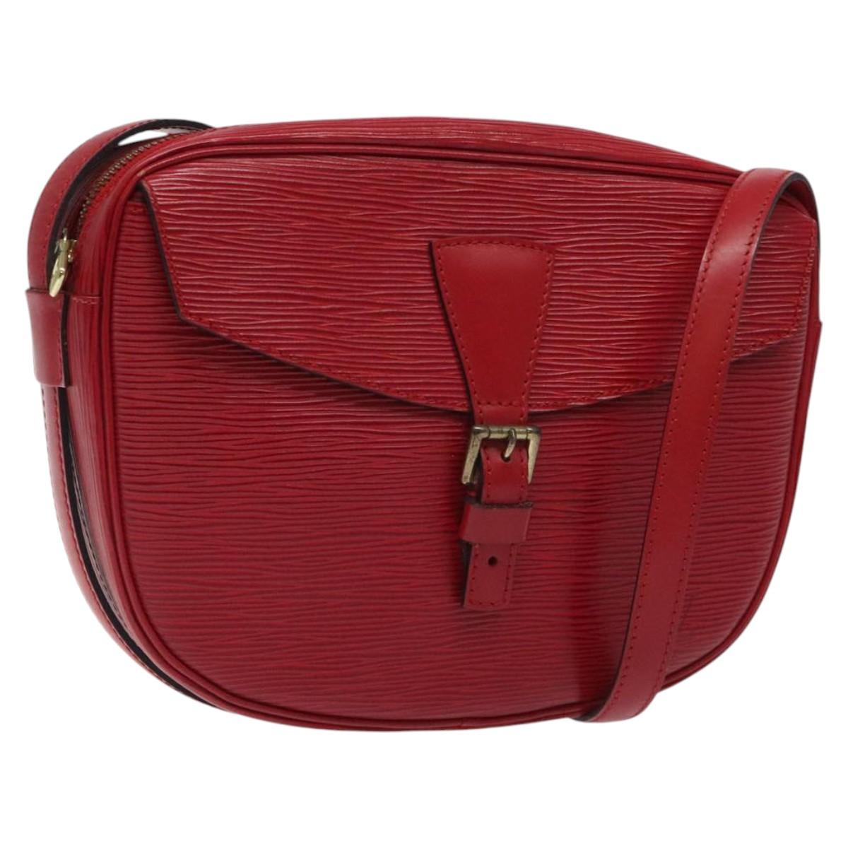 LOUIS VUITTON Epi Jeune Fille MM Shoulder Bag Red M52157 LV Auth 119841