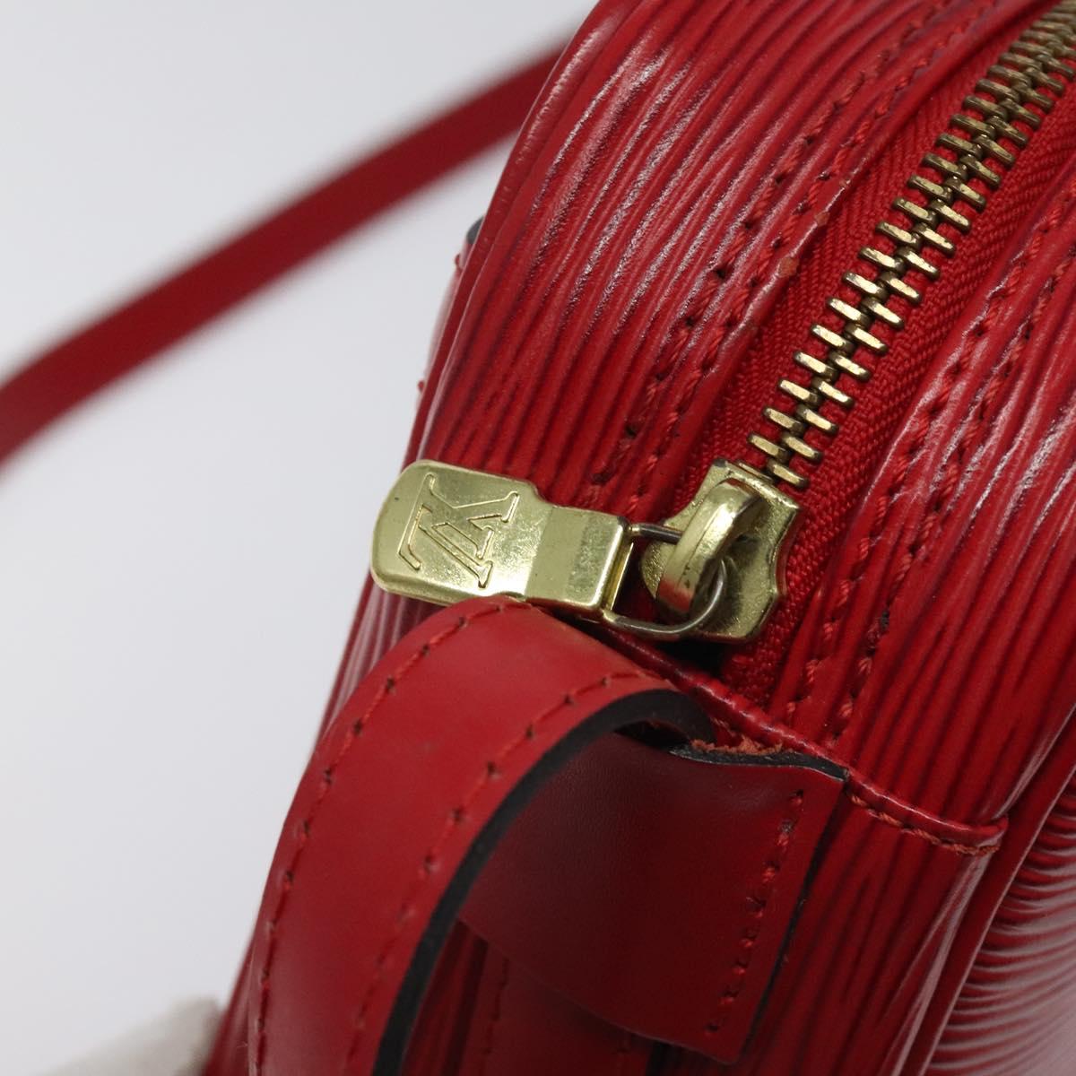 LOUIS VUITTON Epi Jeune Fille MM Shoulder Bag Red M52157 LV Auth 119841