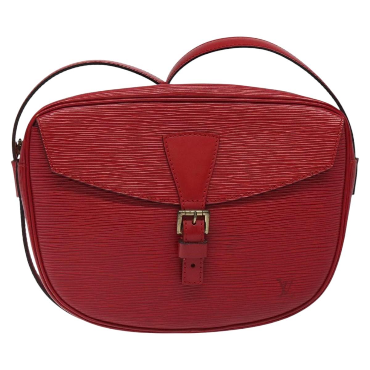 LOUIS VUITTON Epi Jeune Fille MM Shoulder Bag Red M52157 LV Auth 119841