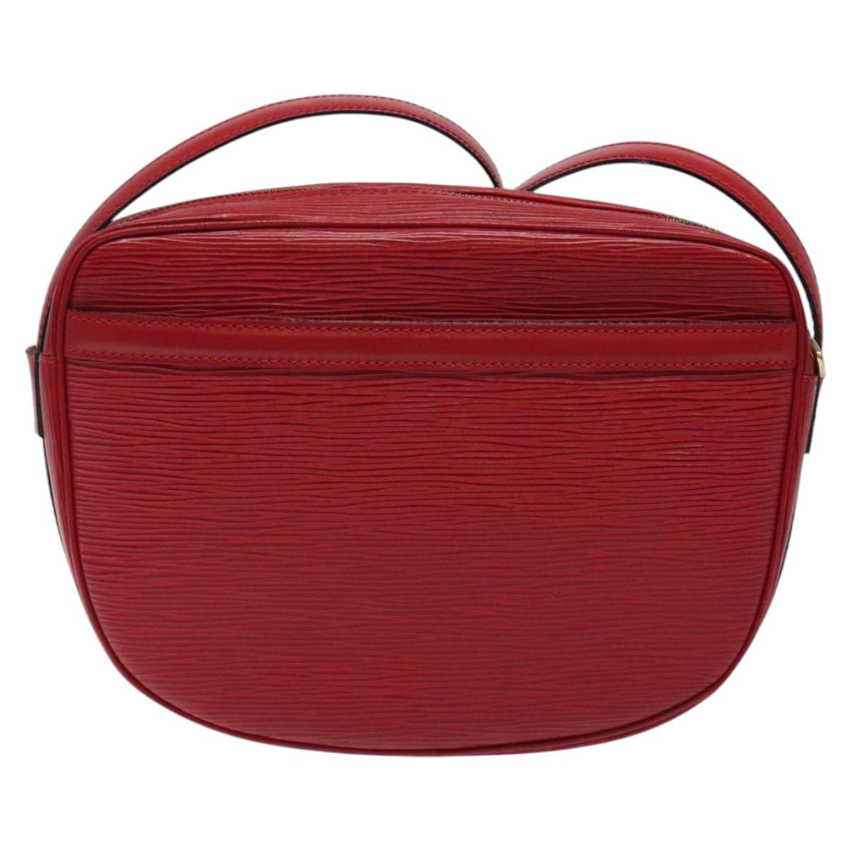 LOUIS VUITTON Epi Jeune Fille MM Shoulder Bag Red M52157 LV Auth 119841