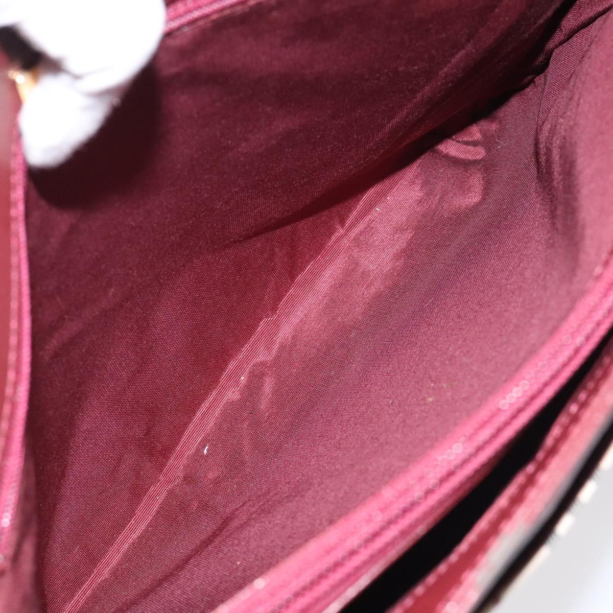 BURBERRY Nova Check Hand Bag Canvas Beige Gold Auth 119890