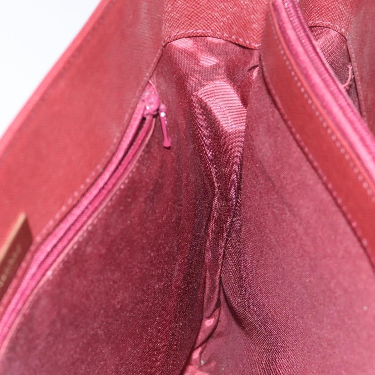 BURBERRY Nova Check Hand Bag Canvas Beige Gold Auth 119890