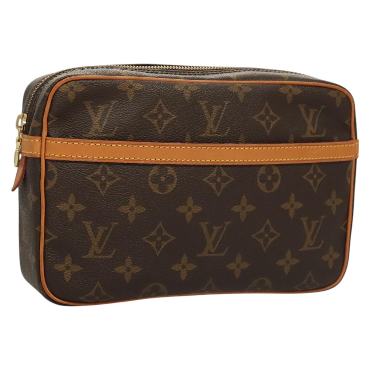 LOUIS VUITTON Monogram Compiegne 23 Clutch Bag M51847 LV Auth 119892