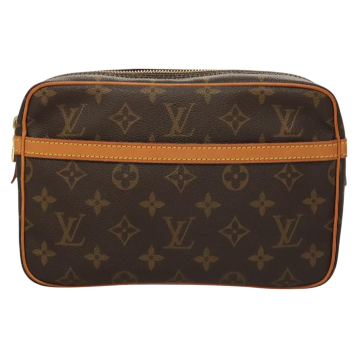 LOUIS VUITTON Monogram Compiegne 23 Clutch Bag M51847 LV Auth 119892